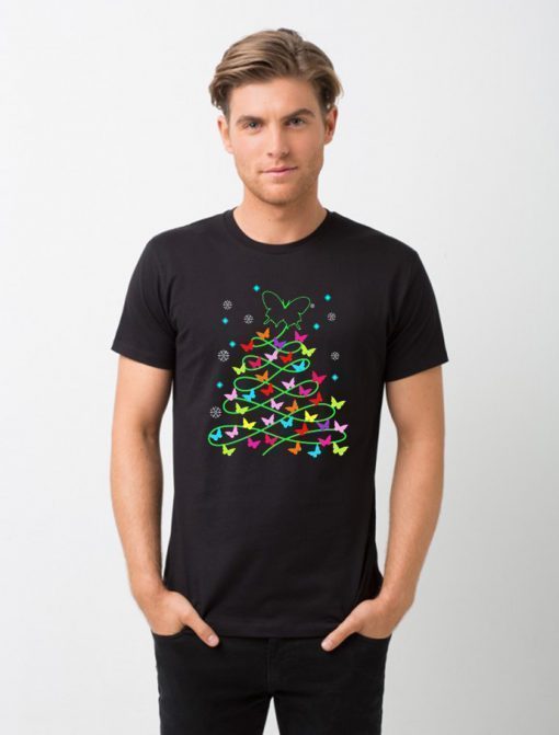 Butterfly Christmas tree T-Shirt