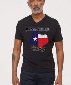 Odessa Midland StrongTexas Map T-Shirt