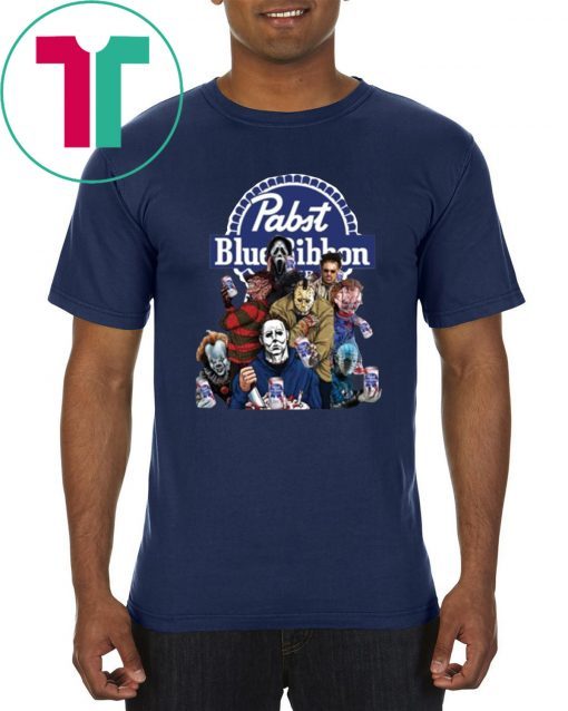 Horror Characters Pabst Blue Ribbon Shirt