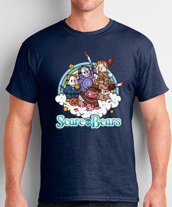 Horror movie characters scare bears Tee Shirt