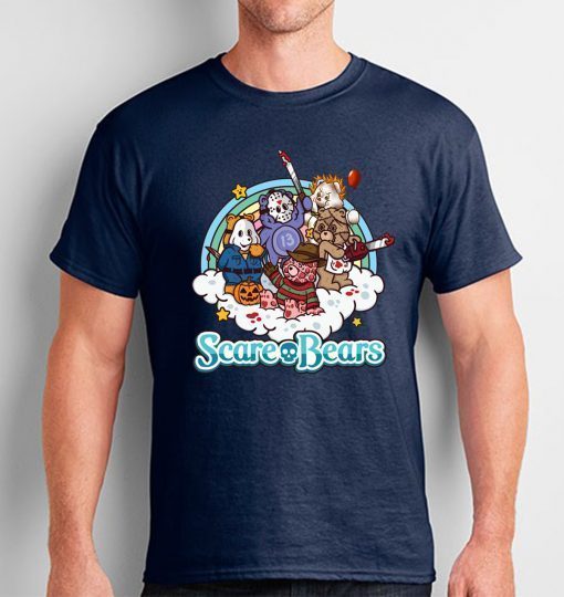 Horror movie characters scare bears Tee Shirt