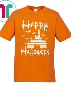 Happy Halloween Disney Castle Funny T-Shirt