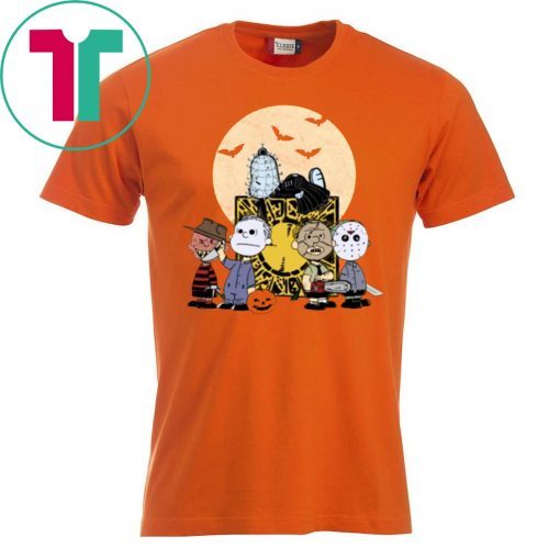 Pinhead Snoopy And Horror Peanuts Friends Halloween T-Shirt