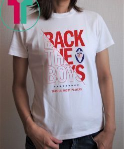 Back the Boys 2019 USA Rugby Players Squad Tee Shirt