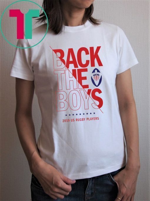 Back the Boys 2019 USA Rugby Players Squad Tee Shirt