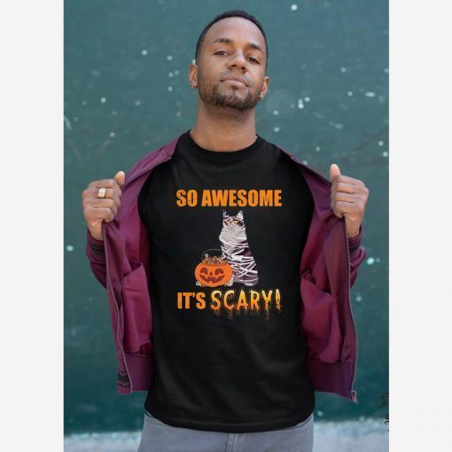 Cat So awesome It's the scary Halloween Limited Edition T-shirt