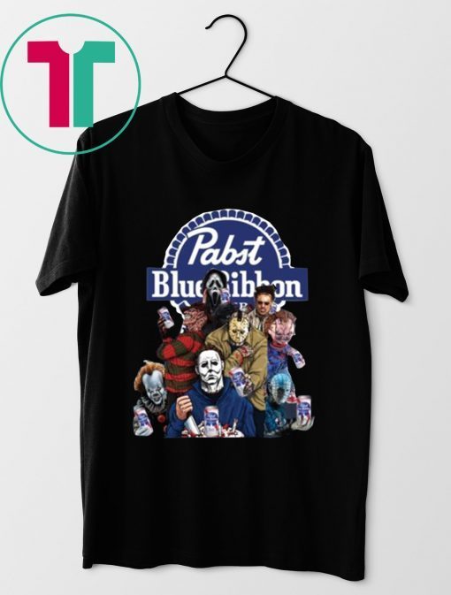 Horror Characters Pabst Blue Ribbon Shirt