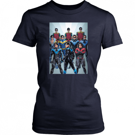 80th Anniversary The Nightwing Dick Grayson Through The Decades T-Shirt