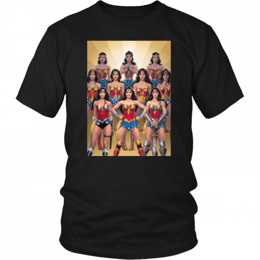 80th Anniversary Wonder Woman Through The Decades Shirt