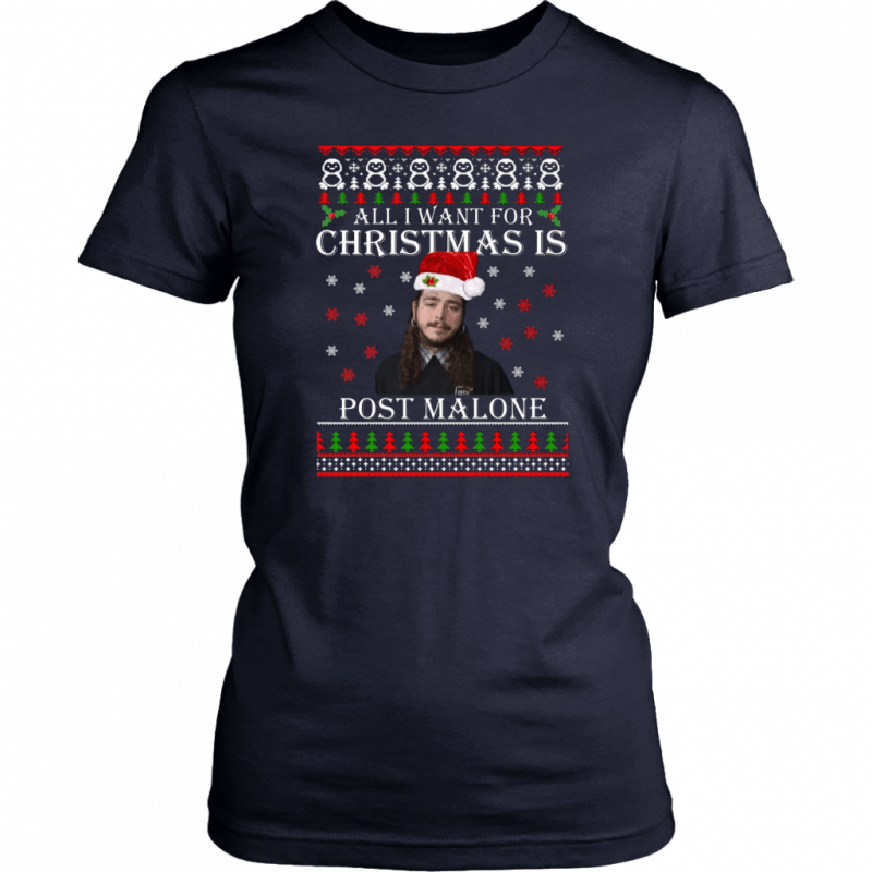 All I want for Christmas is Post Malone Funny T-Shirt