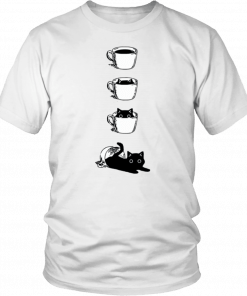 Black cat Coffee Cat T-Shirt