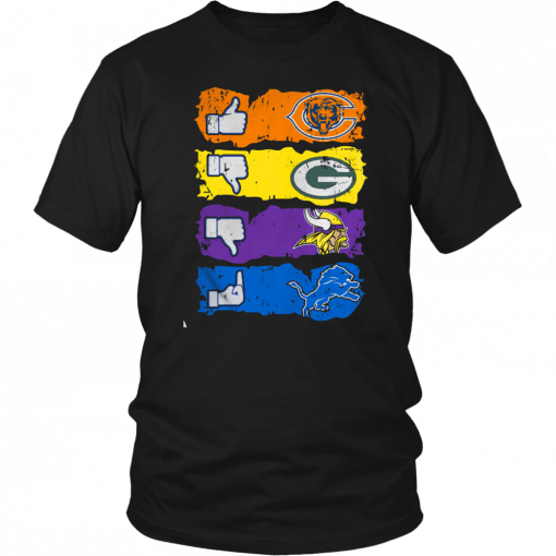 Chicago bears minnesota vikings detroit lions and green bay packers T-Shirt