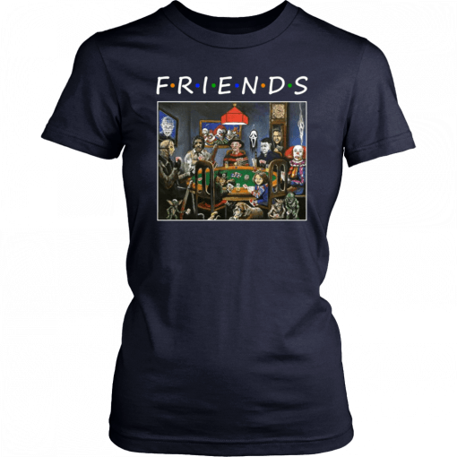 Friends Horror Halloween Playing Card Offcial T-Shirt