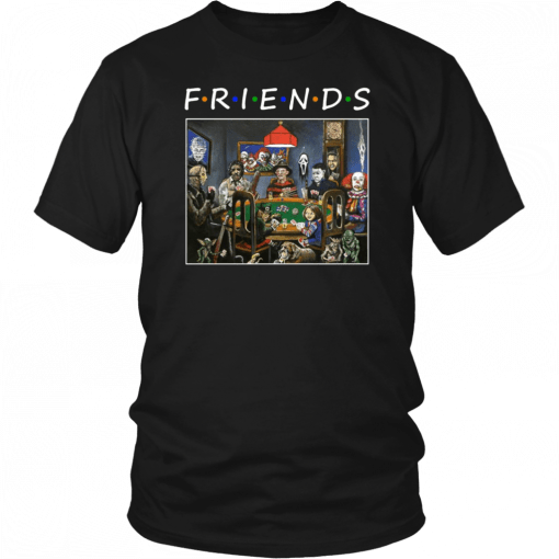 Friends Horror Halloween Playing Card Offcial T-Shirt