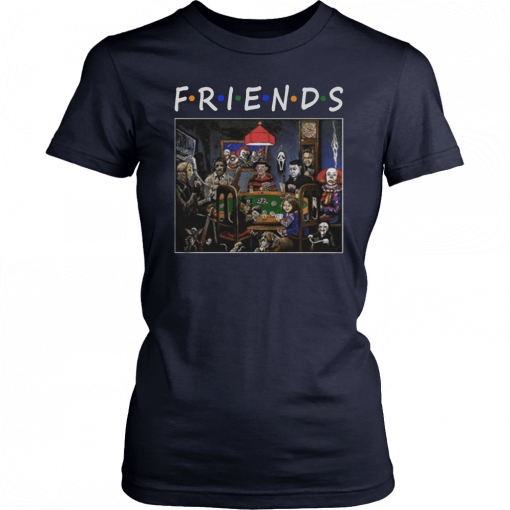 Friends Horror Halloween playing card T-Shirt