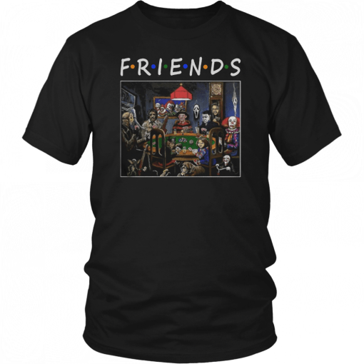 Friends Horror Halloween playing card T-Shirt