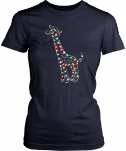 Giraffe christmas lights T-Shirt