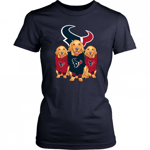 Golden Retriever Houston Texans T-Shirt