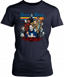 Halloween Horror Michael Myers Jason It Dutch Bros Coffee T-Shirt