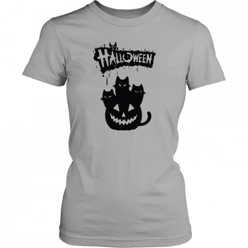 Halloween Pumpkin Cats T-Shirt