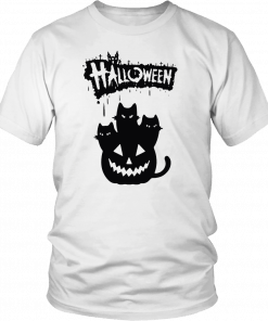 Halloween Pumpkin Cats T-Shirt