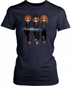 Harry Potter Characters Chibi Water Mirror Reflection T-Shirt