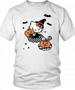 Hello Kitty Trick or Treat Halloween Funny T-Shirt