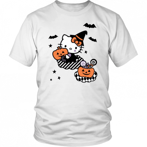 Hello Kitty Trick or Treat Halloween Funny T-Shirt