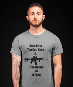 One Round At A Time Beto O'Rourke Robert Francis AR-15 Bella Canvas Shirt