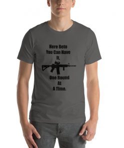 One Round At A Time Beto O'Rourke Robert Francis AR-15 Bella Canvas Shirt