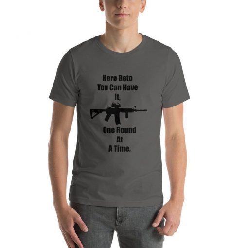 One Round At A Time Beto O'Rourke Robert Francis AR-15 Bella Canvas Shirt