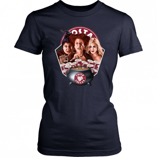 Hocus Pocus Sanderson Sisters Magic Potion Costa Coffee T-shirt Halloween