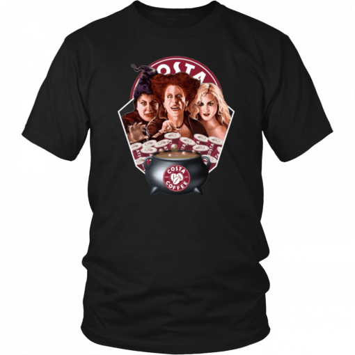 Hocus Pocus Sanderson Sisters Magic Potion Costa Coffee T-shirt Halloween