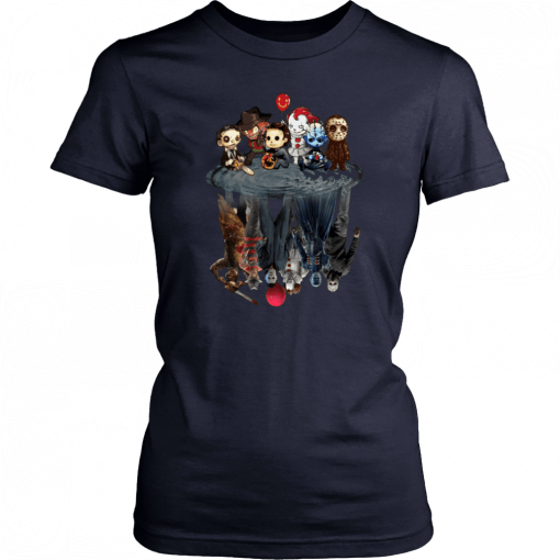 Horror Characters Water Mirror Reflection 2019 T-Shirt