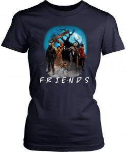 Horror character Friends TV show Halloween Funny T-Shirt