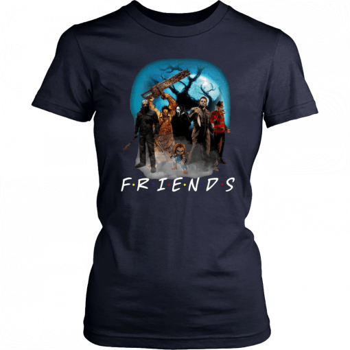 Horror character Friends TV show Halloween Funny T-Shirt