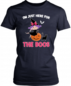 I'm Just Here For The Boos Cute Witch Halloween Costume T-Shirt