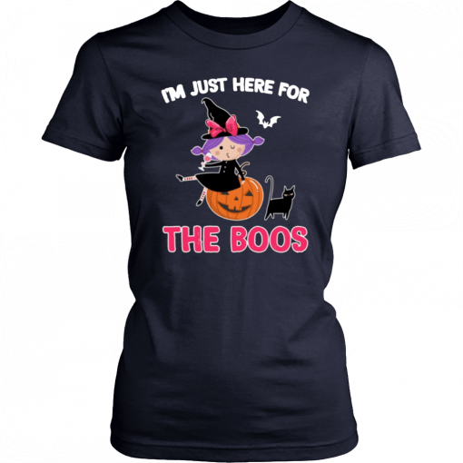 I'm Just Here For The Boos Cute Witch Halloween Costume T-Shirt