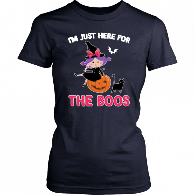 I'm Just Here For The Boos Cute Witch Halloween Costume T-Shirt