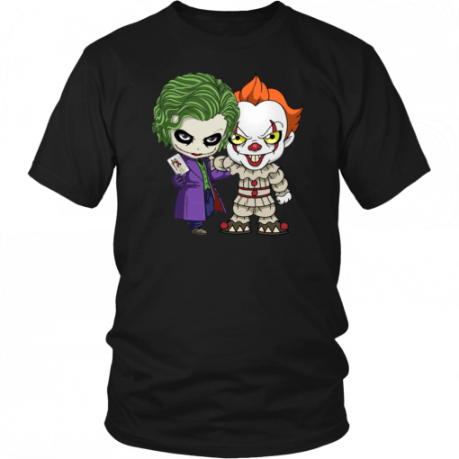 It Joker Pennywise Stand Together Halloween Horror Funny T-Shirt