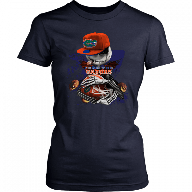 Jack Skellington Smoking Fear The Florida Gators T-Shirt