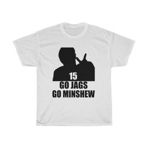 Jaguars Go Jags Go Minshew Unisex Heavy Cotton Tee Shirt