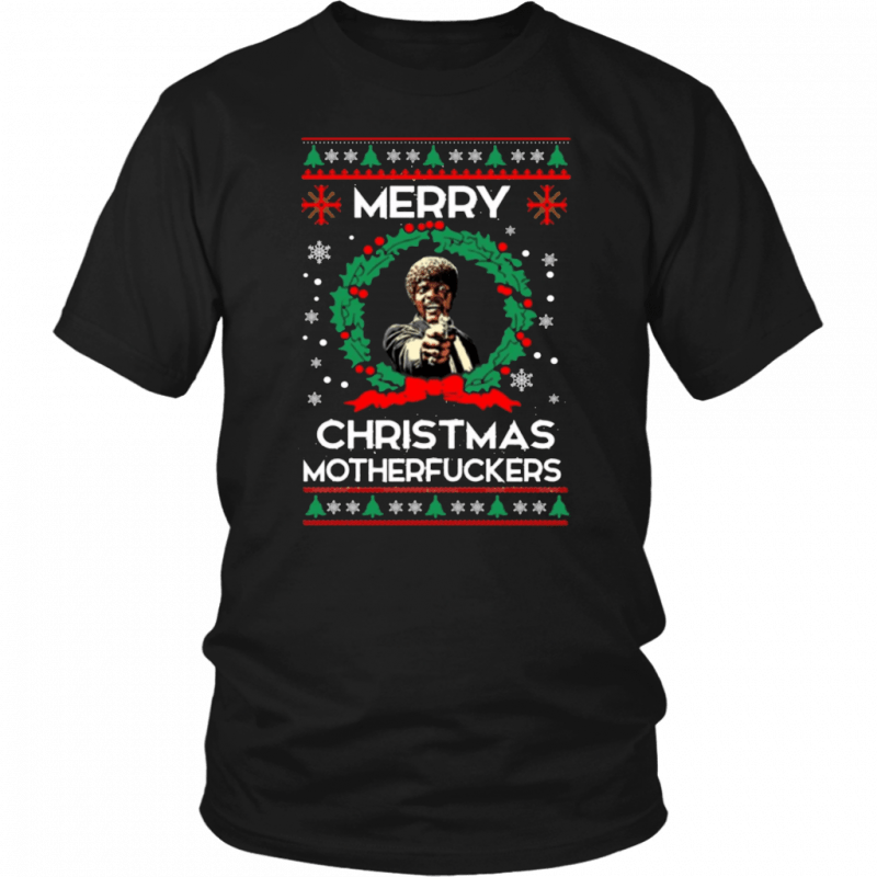 Samuel L Jackson Merry Christmas motherfucker sweater Classic T-Shirt