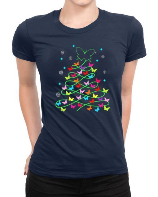 Butterfly Christmas tree T-Shirt