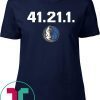 DALLAS MAVERICKS DIRK COMMEMORATIVE 41 21 1 TEE SHIRT