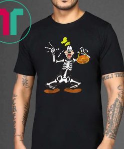 Disney Goofy Skeleton Halloween T-Shirt