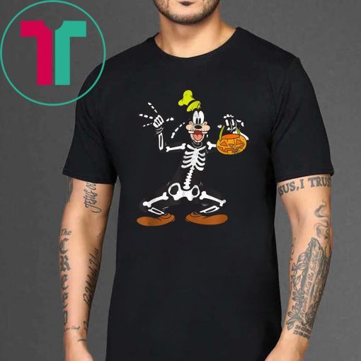 Disney Goofy Skeleton Halloween T-Shirt