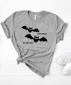 Scared Bats Funny Halloween Shirt