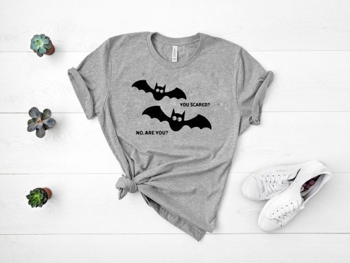 Scared Bats Funny Halloween Shirt