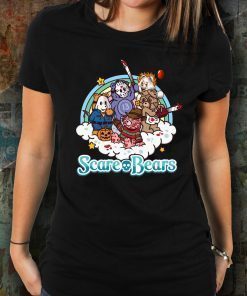 Horror movie characters scare bears Tee Shirt